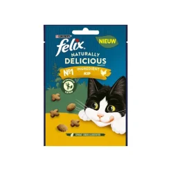 Friandise pour chat Félix delicious saveur poulet et herbe à chat sachet 50g < Gifi Outlet
