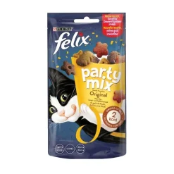 Friandise pour chat Félix party mix picnic saveur poulet, dinde, fromage sachet 60g