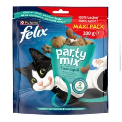 Friandise pour chat Félix party mix saveur saumon et truite sachet 200g