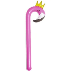 Frite gonflable flamant rose avec couronne L98cm < Gifi Online