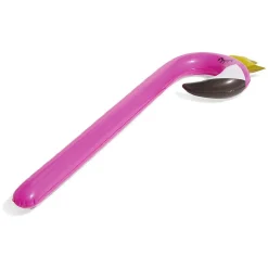 Frite gonflable flamant rose avec couronne L98cm < Gifi Online
