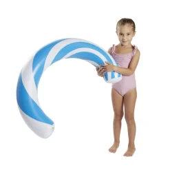 Frite gonflable XL plastique bleu et blanc 58x15xL89cm < Gifi Clearance