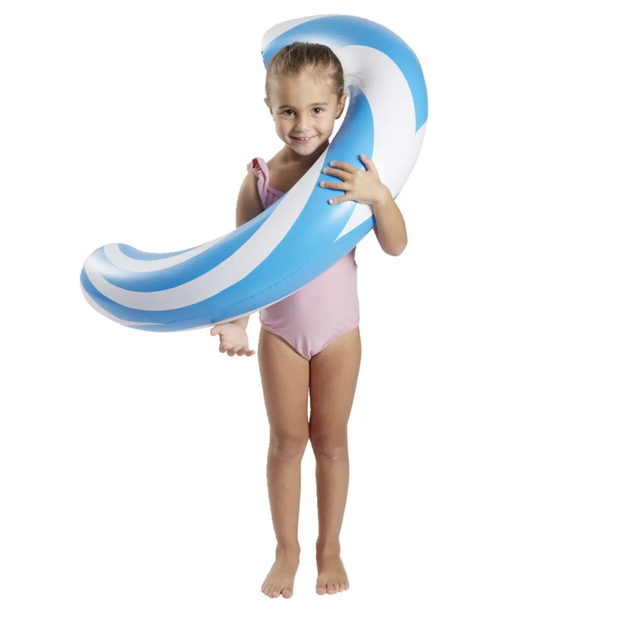 Frite gonflable XL plastique bleu et blanc 58x15xL89cm < Gifi Clearance