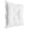 Galette de chaise carrée à franges 40x40cm (3 modèles) < Gifi Discount