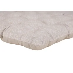 Galette de chaise carrée motif botanique beige 40x40cm