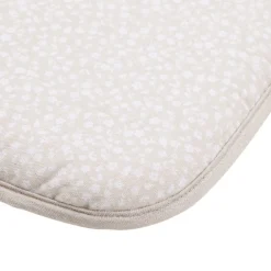 Galette de chaise carrée à nouettes motifs feuillage 36x38cm (2 modèles vert ou beige) < Gifi
