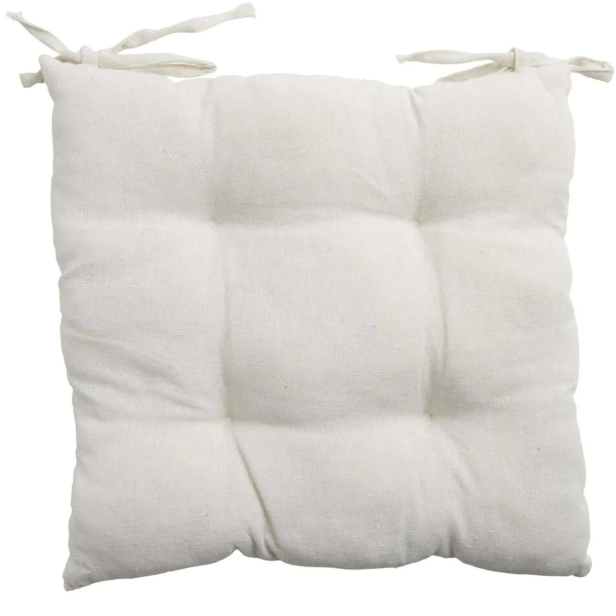 Galette de chaise carrée 38x38cm blanc écru < Gifi Online