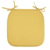 Galette de chaise carrée 38x38cm jaune < Gifi New