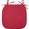 Galette de chaise carrée 38x38cm rouge < Gifi Clearance