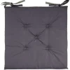Galette de chaise de jardin réversible uni gris biface vert < Gifi Hot