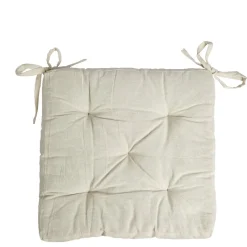Galette de chaise matelassée en coton beige 40x40cm < Gifi Hot