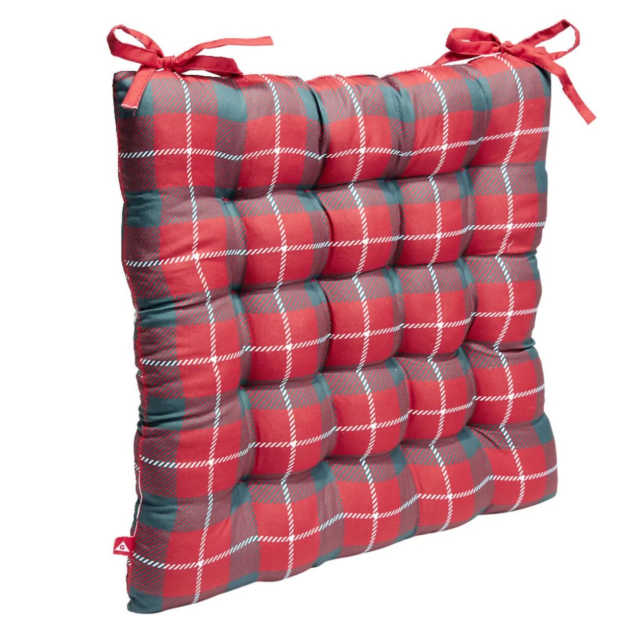 Galette de chaise Noël carrée 40x40cm - 4 modèles