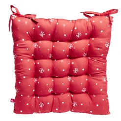 Galette de chaise Noël carrée 40x40cm - 4 modèles