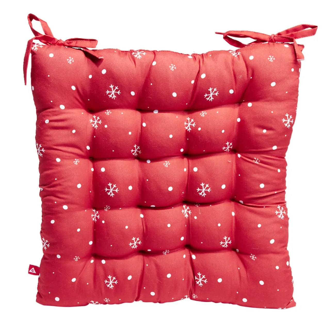 Galette de chaise Noël carrée 40x40cm - 4 modèles