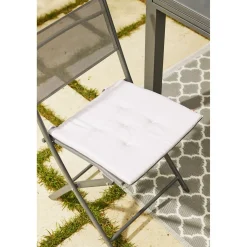 Galette de chaise polyester biface gris et taupe < Gifi Sale