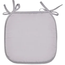 Galette de chaise polyester gris