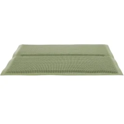 Galette de chaise rectangulaire textilène vert olive 35x40cm