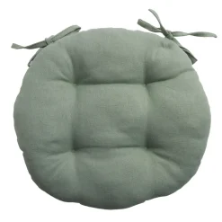 Galette de chaise ronde Ø38cm vert foncé