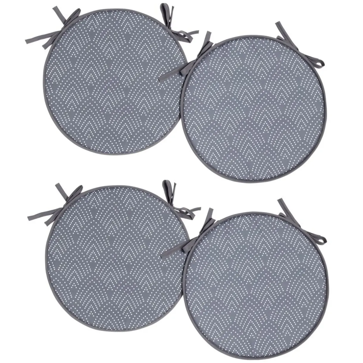 Galette de chaise ronde x4 avec motif Ø38cm (4 modèles) < Gifi Outlet