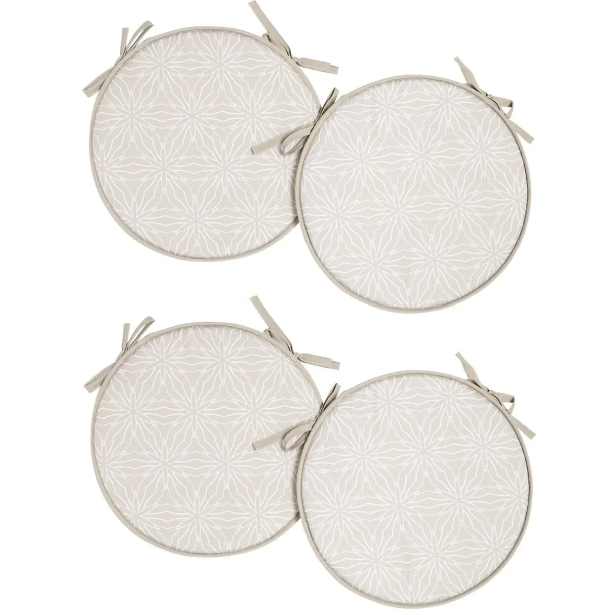 Galette de chaise ronde x4 avec motif Ø38cm (4 modèles) < Gifi Outlet