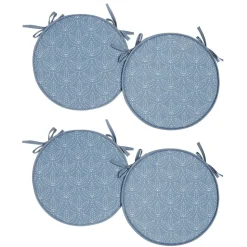 Galette de chaise ronde x4 avec motif Ø38cm (4 modèles) < Gifi Outlet