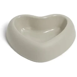 Gamelle antidérapante forme coeur plastique 26,5x22x6,5cm - 2 coloris < Gifi