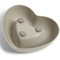 Gamelle antidérapante forme coeur plastique 26,5x22x6,5cm - 2 coloris < Gifi