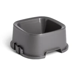 Gamelle carrée grise 1,35 L - plastique 21,5x21,5xH9,4cm