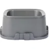 Gamelle carrée grise 3,2 L - plastique 29x29xH12cm