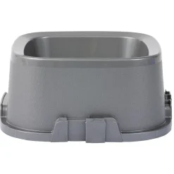Gamelle carrée grise 3,2 L - plastique 29x29xH12cm