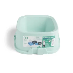 Gamelle carrée pour chien plastique vert 1,35L - 21,5x21,5xH.9,4cm < Gifi Hot