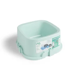 Gamelle carrée pour chien plastique vert 1,35L - 21,5x21,5xH.9,4cm < Gifi Hot