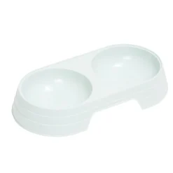 Gamelle double pour animaux - 2 coloris