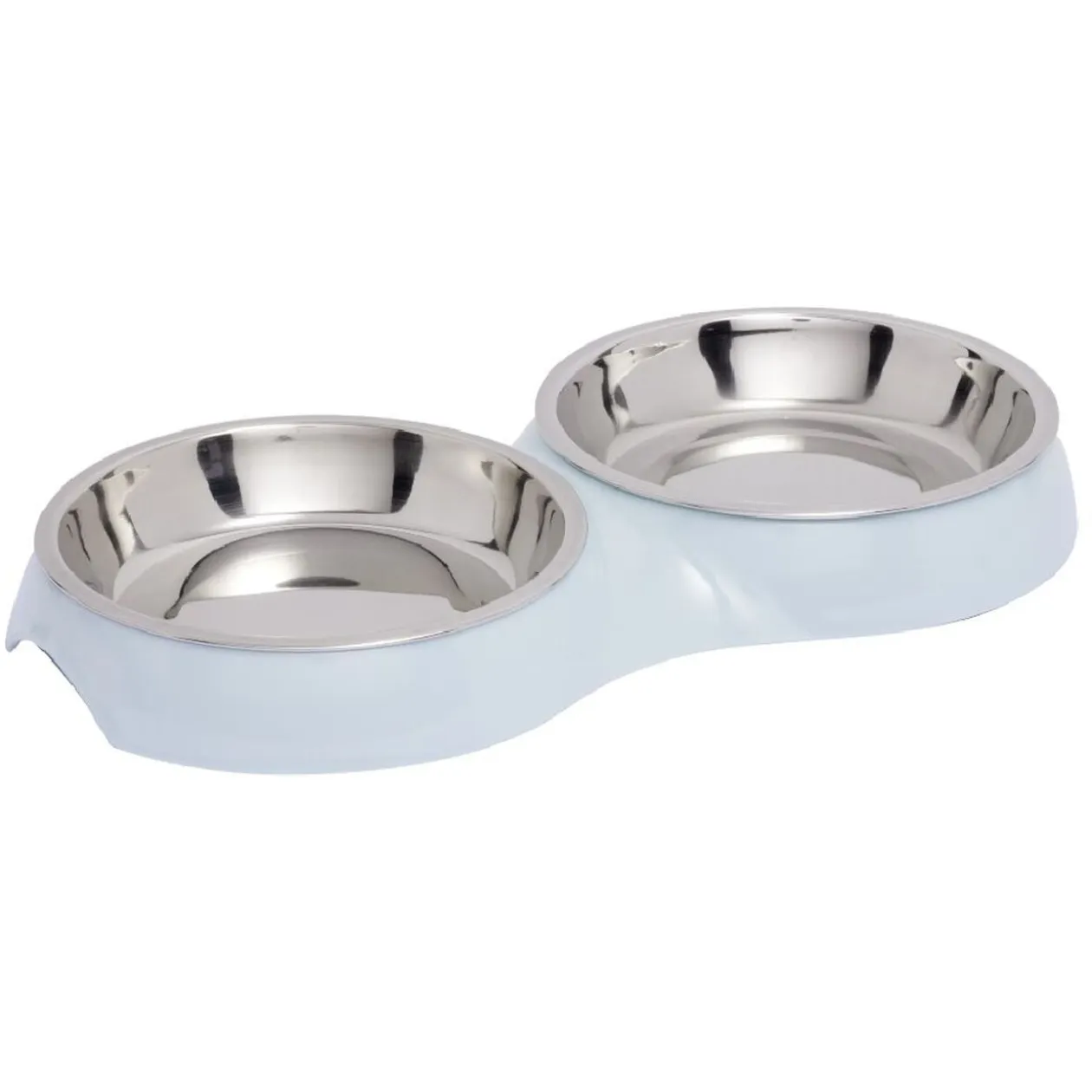 Gamelle double pour chat inox (2 modèles)