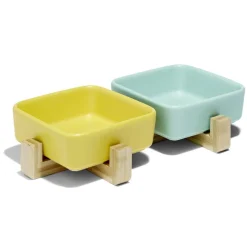 Gamelle double pour chien céramique et bambou (2 modèles) < Gifi Best