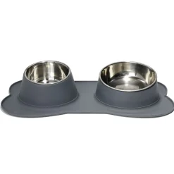 Gamelle double pour chien 51,5x28,5xH10cm < Gifi Best