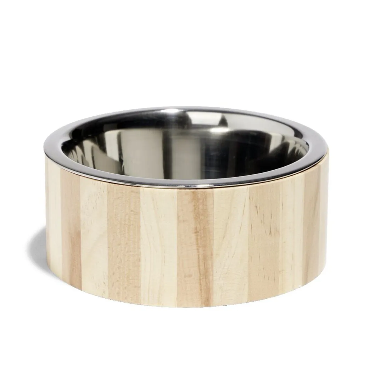 Gamelle pour chien inox et bois 750ml < Gifi Outlet