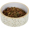 Gamelle ronde pour chien 850ml céramique motif os Ø16xH6cm