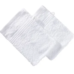 Gant de toilette x2 coton blanc 16x21cm < Gifi Hot