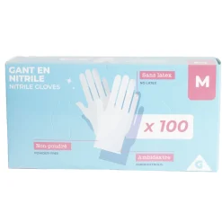 Gants en nitrile taille M bleu x100