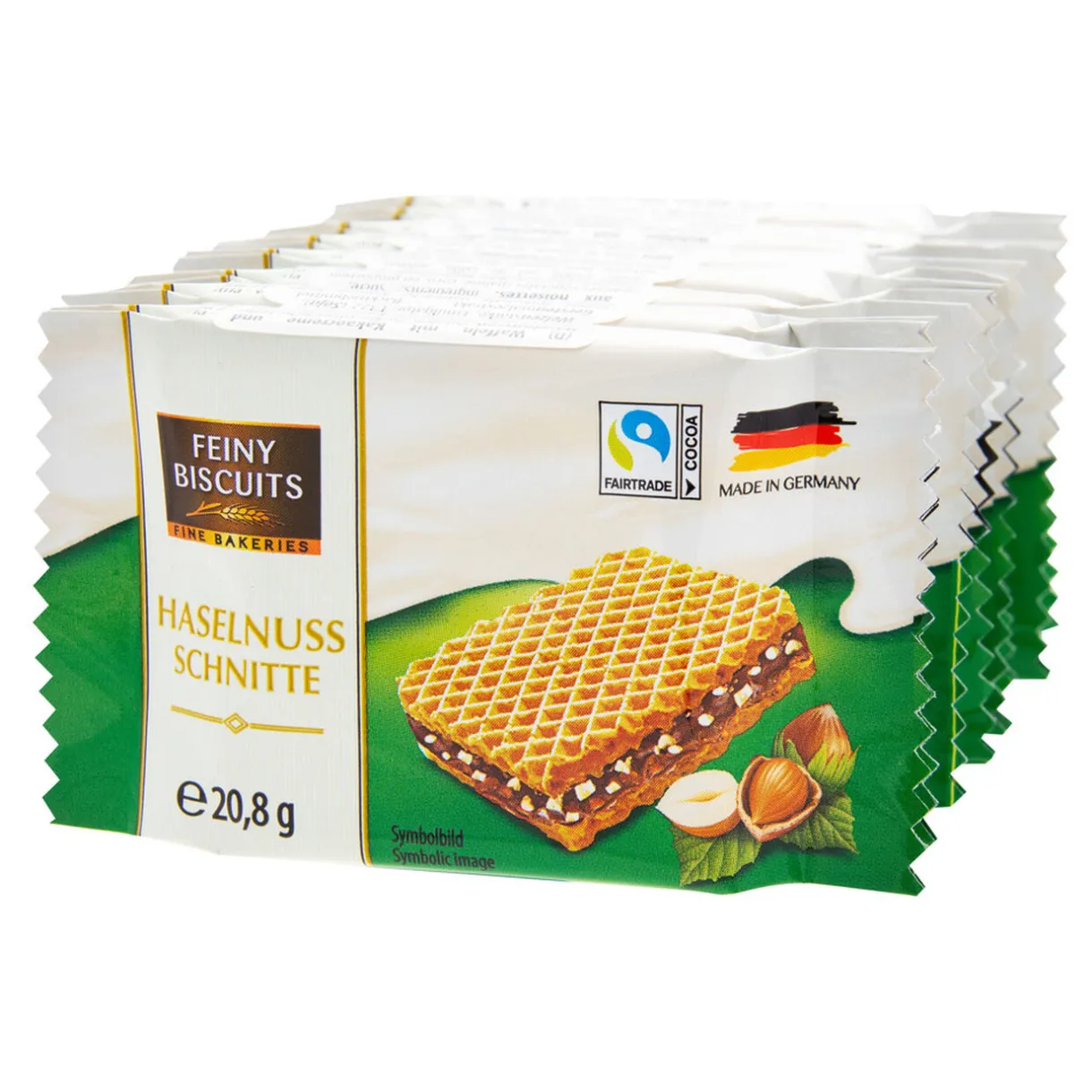 Gaufrette fourrée cacao et éclats de noisettes 8x20,8gr < Gifi Clearance