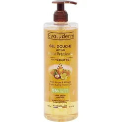 Gel douche Evoluderm huile précieuse Argan et Onagre sans savon 500ml < Gifi New