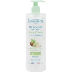 Gel douche Evoluderm onctueux Lait d'amande douce et Karité 500ml < Gifi New