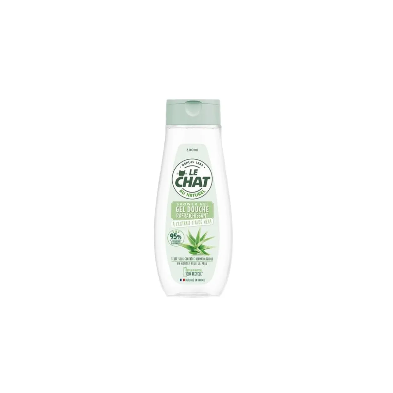 Gel douche rafraîchissant Le Chat Naturel à l’Extrait d’aloe vera 300 ml