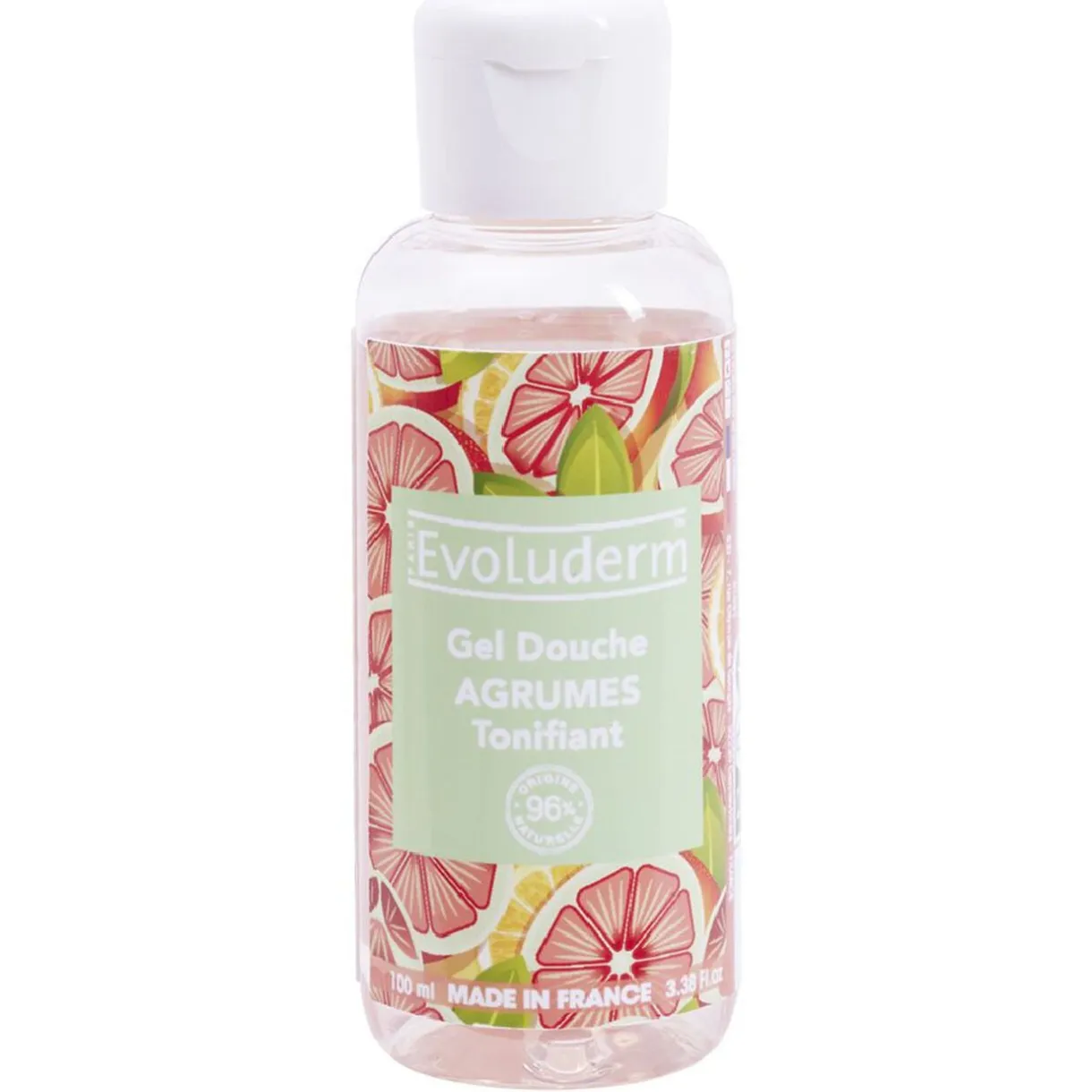 Gel douche tonifiant Evoluderm Agrumes 100ml < Gifi Outlet