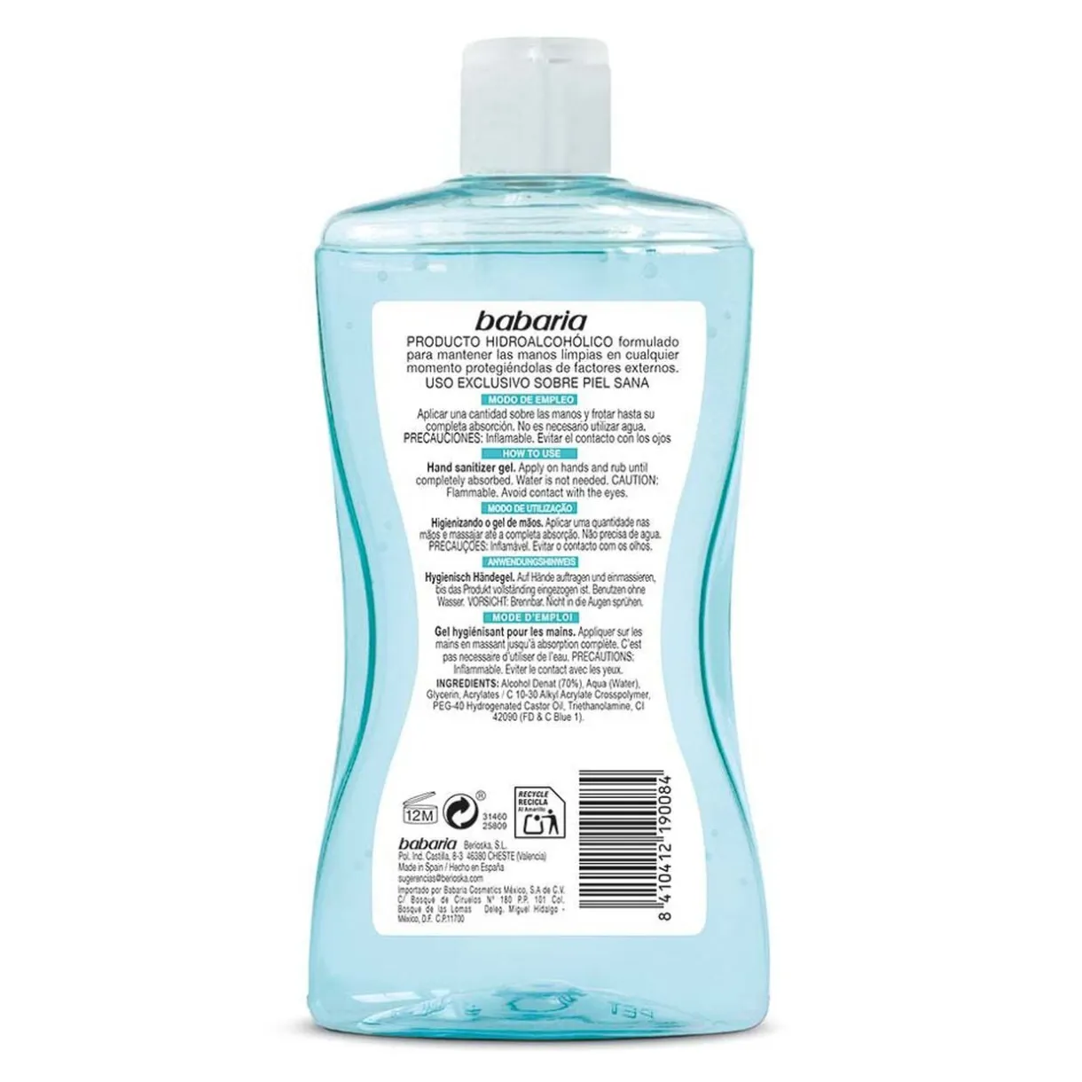 Gel Hydro nettoyant hydroalcoolique pour les mains Babaria 300 ml < Gifi Best