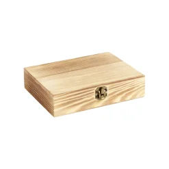 Glaçons en acier avec pince et housse dans coffret en bois