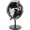 Globe terrestre décoration métal noir