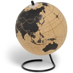 Globe terrestre en liège avec 6 punaises Ø15xH20cm < Gifi Outlet