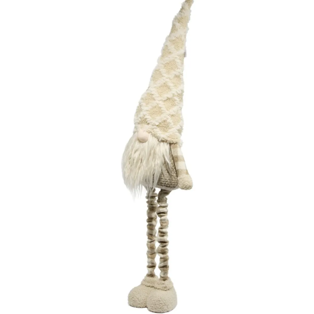 Gnome debout décoratif jambes extensibles H97cm (2 modèles)